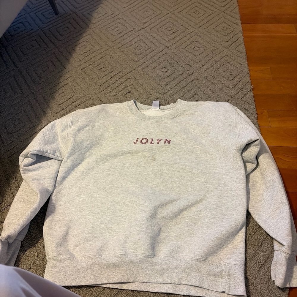 Jolyn Clothing Gray Women’s crew